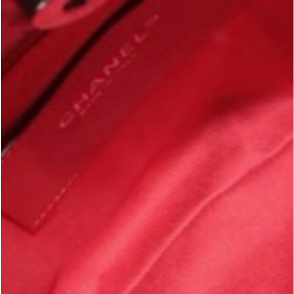 Chanel Red Mademoiselle Bowler bag - large - Picture 8 of 10